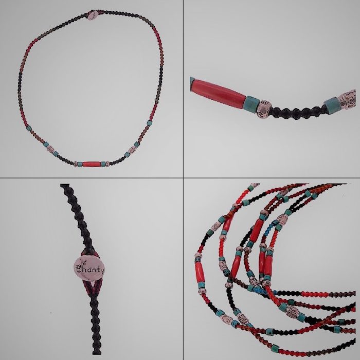 Collection Bali : colliers et bracelets en corail rouge et argent