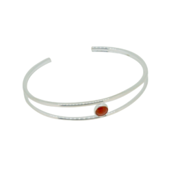 Bracelet argent et corail