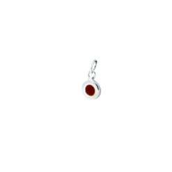 pendentif argent cabochon corail rouge méditerranée