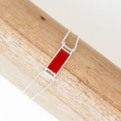 Bracelet rectangle de corail