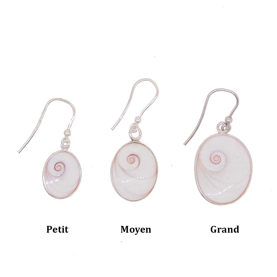 Bijoux Oeil De Sainte Lucie Porto Vecchio Boucles d'oreilles en argent Œil de Sainte Lucie. - La Taillerie Du Corail