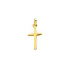 Pendentif croix or jaune