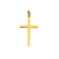 pendentif or jaune croix