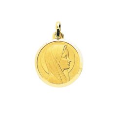 pendentif medaille vierge or jaune