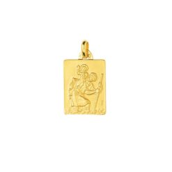 pendentif or jaune de saint christophe