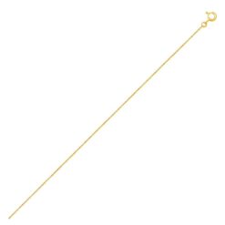 Chaîne maille forçat or jaune 18k. Largeur 0.90mm.