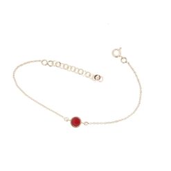 AREA - Bracelet rond doré de corail