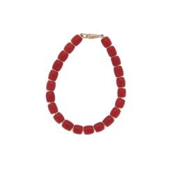 Bracelet barillets corail rouge méditerranée