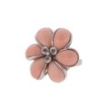 Bague Or Blanc 18 Carats Avec Fleur En Corail - Occasion Parfait état