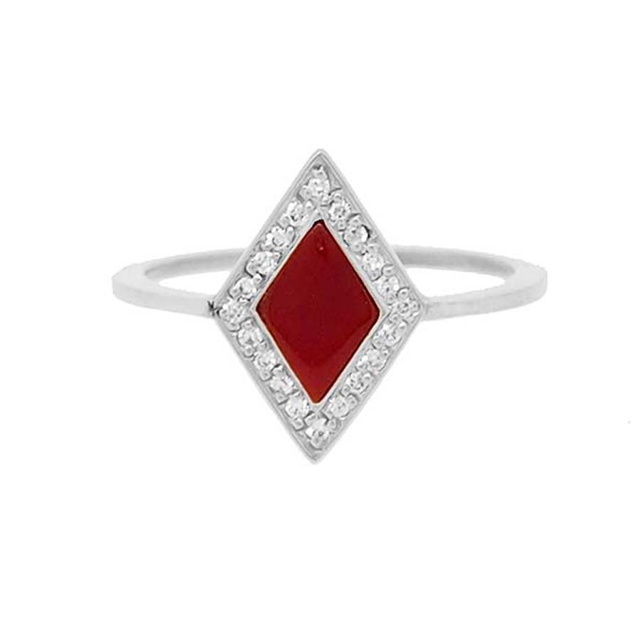 Bague en forme cheap de losange