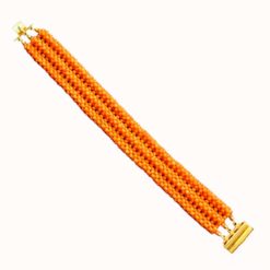 Bracelet perles de corail Sciacca fermoir or jaune 18k