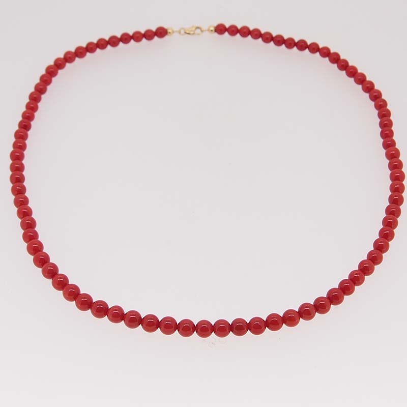 Collier avec perle de corail véritable pour enfant