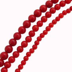 perles corail rouge