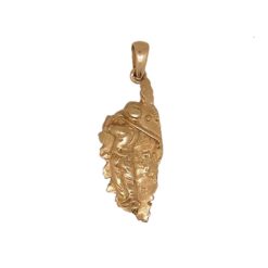 pendentif corse or jaune 18k en relief vue de face