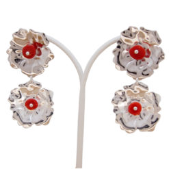 Boucles d'oreille Fleur de Ciste 5 cm