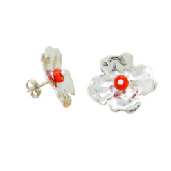 Boucles d'oreille Fleur de Ciste 2cm