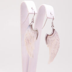 boucle ailes ange nacre blanche