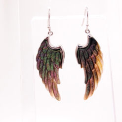 Boucle ailes ange nacre grise