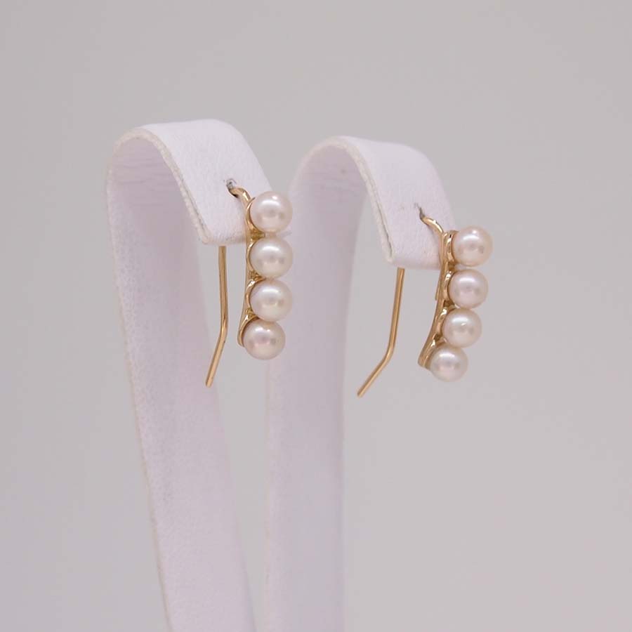 Boucles d'oreilles avec perles en verre - Crème - FEMME | H&M CA