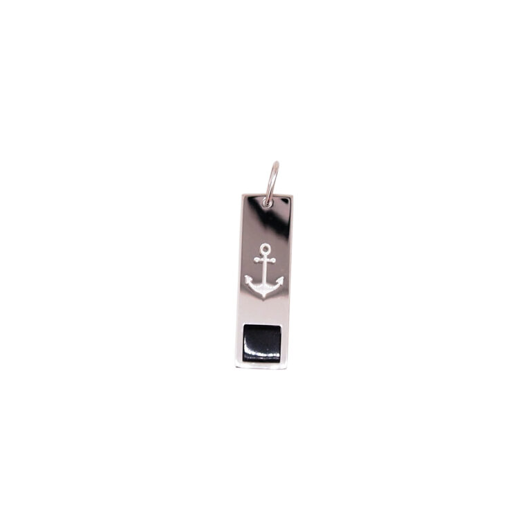 Collier Vintage Avec Pendentif Ancre Marine En Argent - Modèle 2225 - Occasion