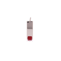 plaque argent carre corail