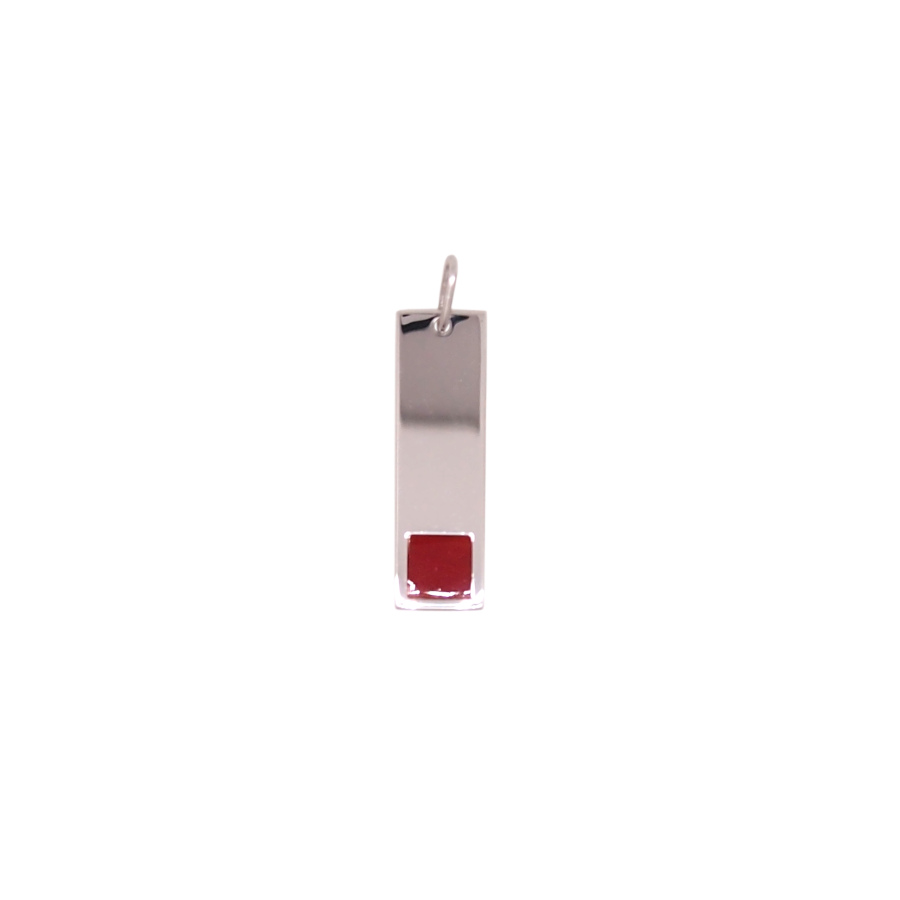 Pendentif Ancien En Argent Avec Perle De Corail - Bijou Vintage - Occasion Bon état