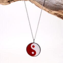 Ying yang corail rouge et blanc site